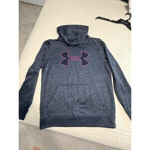 Under Armour Women’s Pullover Hoodie | Loose Small | Grey With Pink